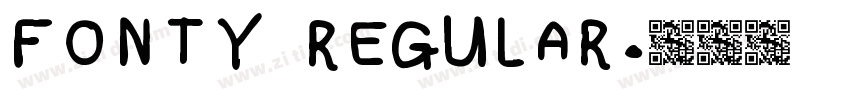 Fonty Regular字体转换